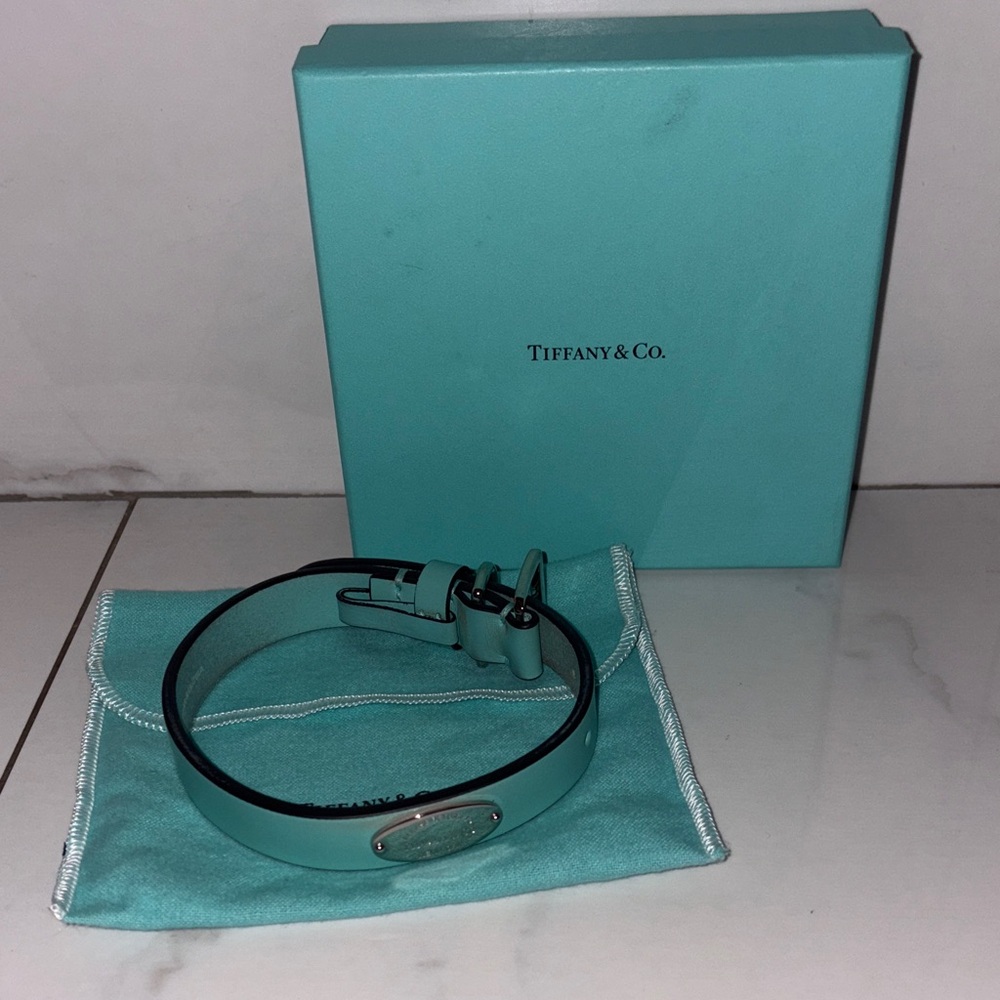 Tiffany & Co. Leather Pet Collar size medium